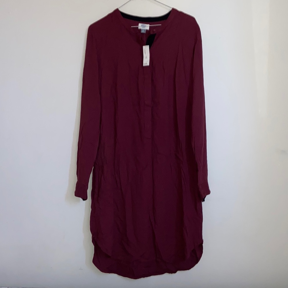 OLDNAVY Wine Long Sleeve Dress
